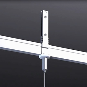 t grid clip for led suspending linear lighting