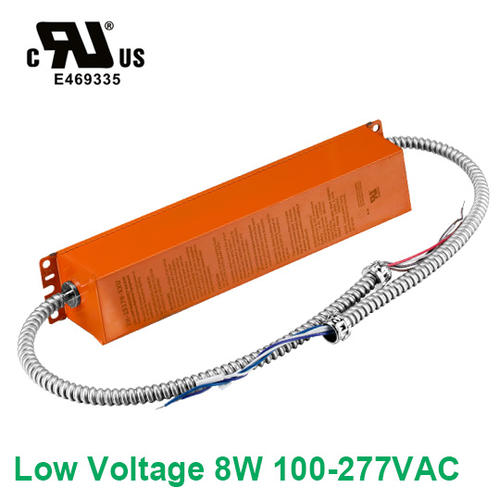 Low Voltage 8W 100-277VAC  LED Emergency Backup