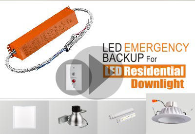 Installation Of LED Emergency Backup For 6Inch LED Residential Downlight