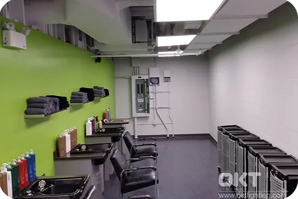 OKT Lighting Panel Lights Installed In The Hair Salon