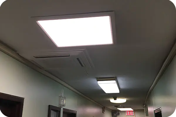 2x2 LED Panel Surface Mount for Hotel in NY