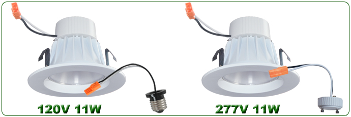 4inch 9W and 11W Retrofit LED Downlight Kits