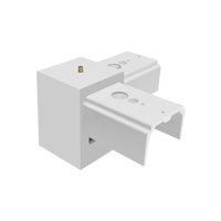L pattern joiner for led linear pendant light fixtures