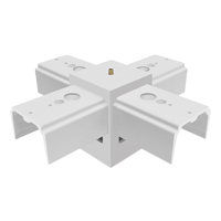 X pattern joiner for led linear pendant light fixtures