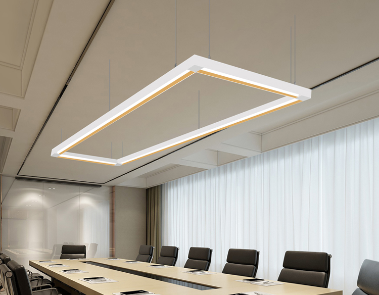 suspended linear light fixture